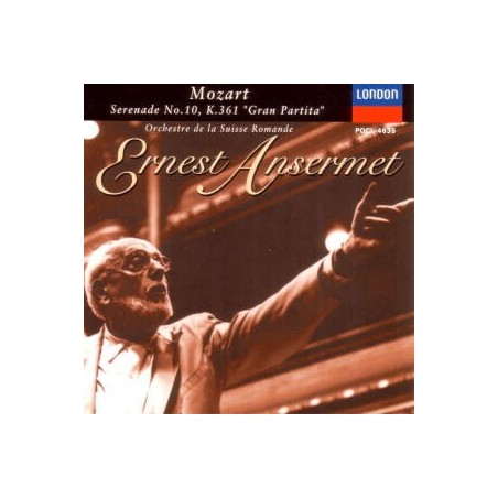 MOZART - Ansermet - Sérénade n°10, pour instruments à vent en si bémol m Import Japon..